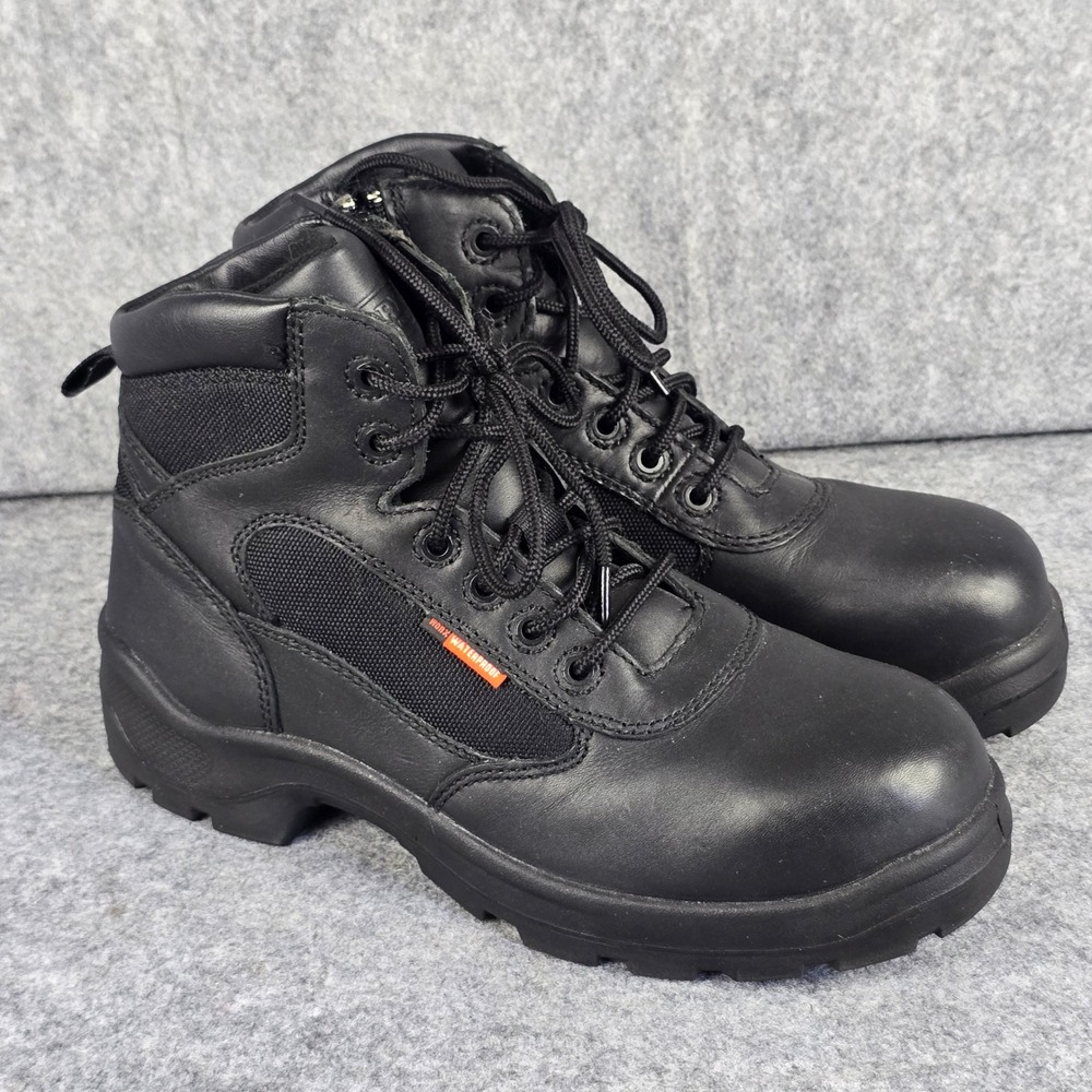 Worx Red Wing 5611 Mens 9WW Black Waterproof Side Zip Composite Toe Work Boots